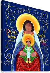 Canvas Print - Peace Begins With A Smile by M. McGrath