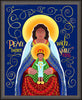 Wall Frame Espresso - Peace Begins With A Smile by M. McGrath