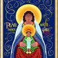 Wall Frame Gold - Peace Begins With A Smile by M. McGrath