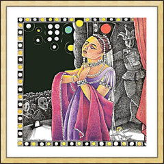 Wall Frame Gold - St. Pelagia by M. McGrath