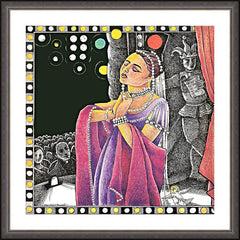 Wall Frame Espresso - St. Pelagia by M. McGrath