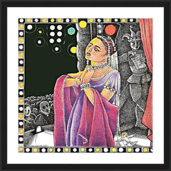 Wall Frame Black - St. Pelagia by M. McGrath