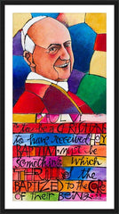 Wall Frame Black - St. Paul VI by M. McGrath