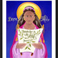 Wall Frame Black, Matted - St. Phoebe by Br. Mickey McGrath, OSFS - Trinity Stores