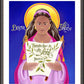 Wall Frame Espresso, Matted - St. Phoebe by Br. Mickey McGrath, OSFS - Trinity Stores