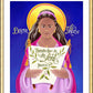 Wall Frame Gold, Matted - St. Phoebe by Br. Mickey McGrath, OSFS - Trinity Stores