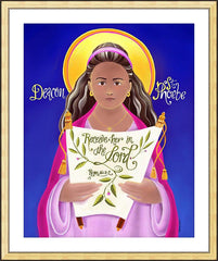 Wall Frame Gold - St. Phoebe by M. McGrath
