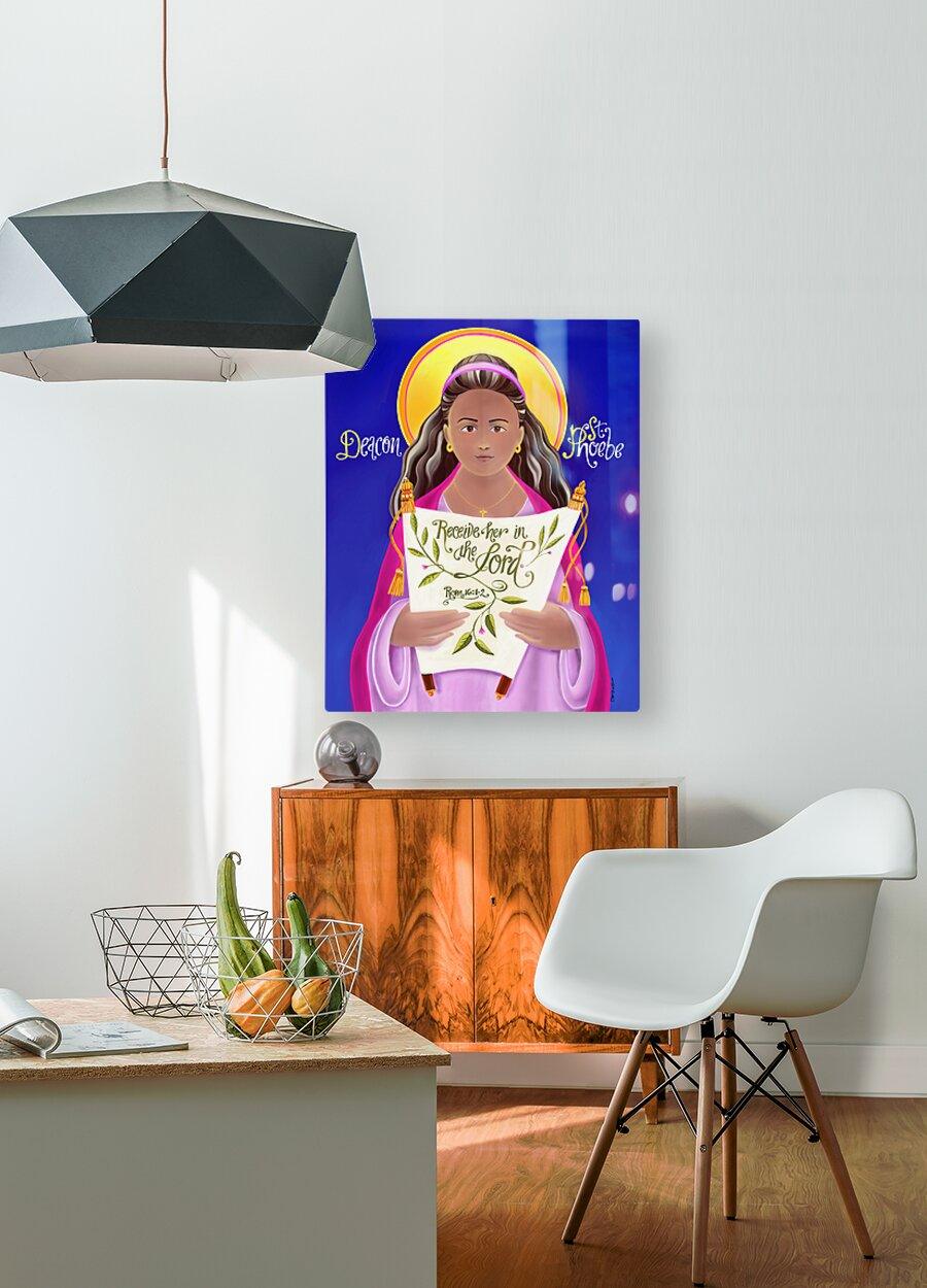 Metal Print - St. Phoebe by Br. Mickey McGrath, OSFS - Trinity Stores