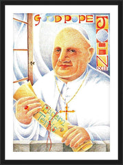 Wall Frame Black - St. John XXIII by M. McGrath