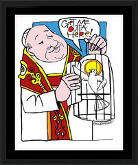 Wall Frame Black - St. John XXIII by M. McGrath