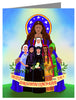 Custom Text Note Card - Mary, Patroness of America by M. McGrath