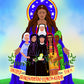 Wall Frame Espresso - Mary, Patroness of America by M. McGrath