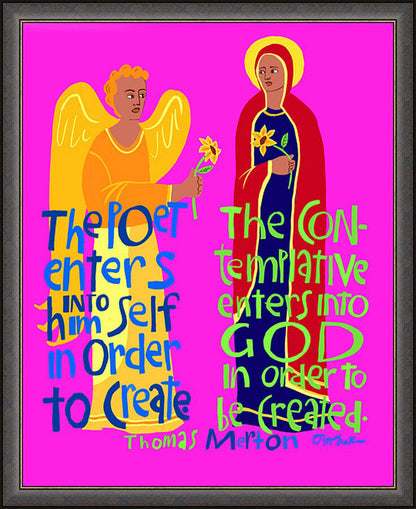 Wall Frame Espresso - Poet and the Contemplative by M. McGrath