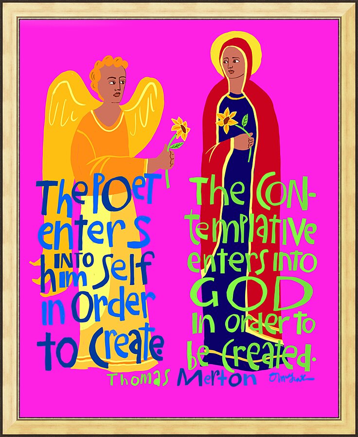 Wall Frame Gold - Poet and the Contemplative by M. McGrath