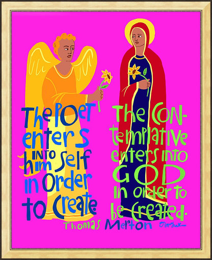 Wall Frame Gold - Poet and the Contemplative by M. McGrath