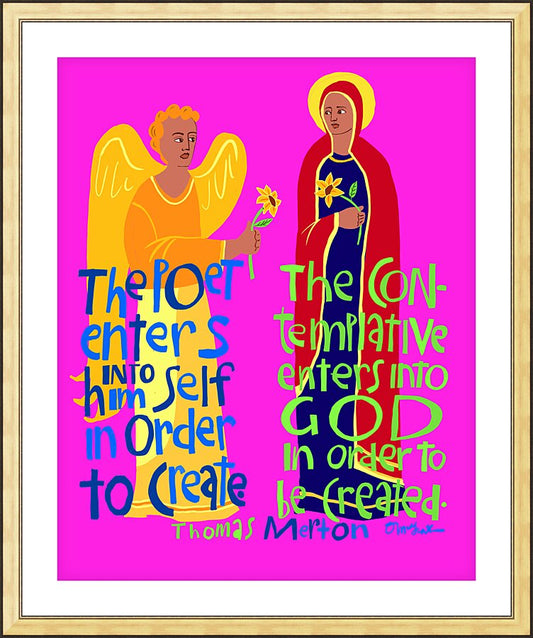 Wall Frame Gold, Matted - Poet and the Contemplative by M. McGrath