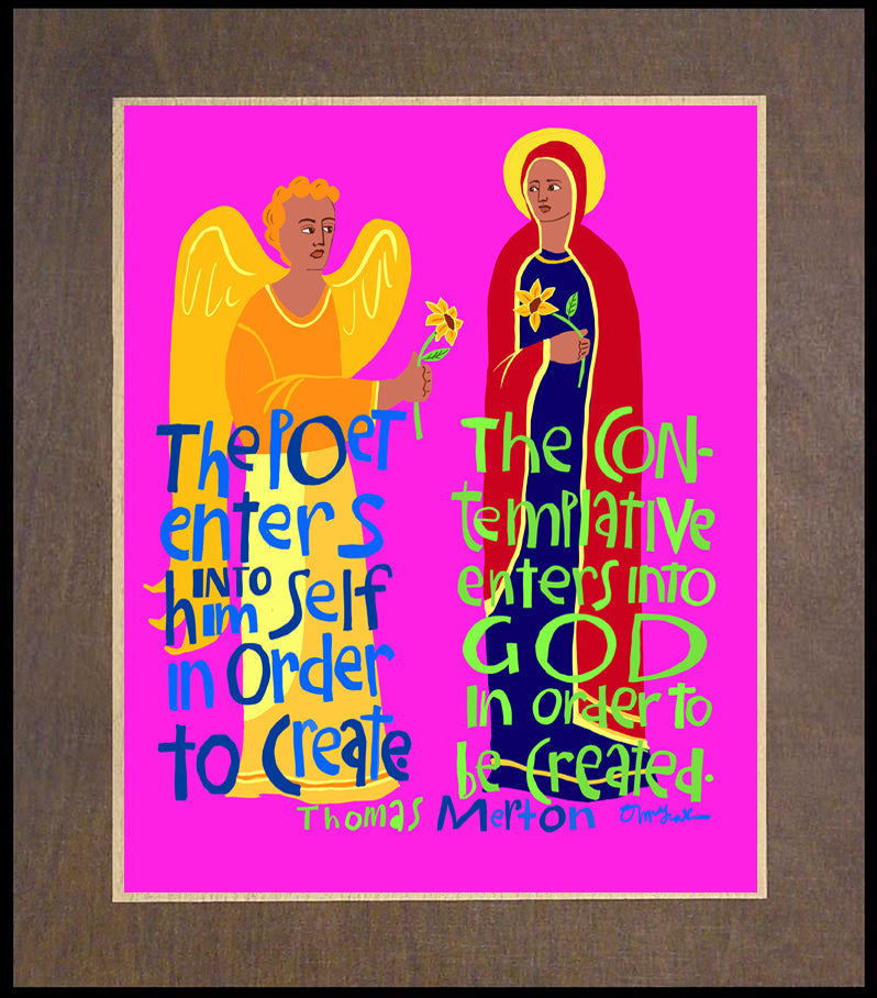 Poet and the Contemplative - Wood Plaque Premium