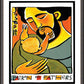 Wall Frame Espresso, Matted - St. Joseph, Patron of Fathers by M. McGrath