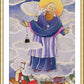 Wall Frame Gold, Matted - St. Francis de Sales, Patron of Writers by Br. Mickey McGrath, OSFS - Trinity Stores