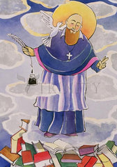 Metal Print - St. Francis de Sales, Patron of Writers by M. McGrath