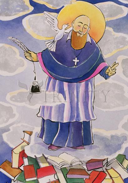 Canvas Print - St. Francis de Sales, Patron of Writers by Br. Mickey McGrath, OSFS - Trinity Stores
