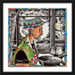 Wall Frame Black, Matted - St. Peter, Patron of Fisherman by M. McGrath