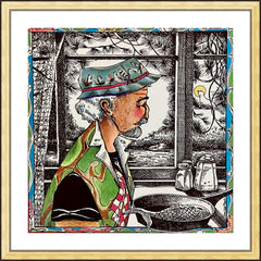 Wall Frame Gold - St. Peter, Patron of Fisherman by M. McGrath