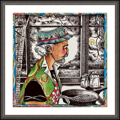 Wall Frame Espresso - St. Peter, Patron of Fisherman by M. McGrath