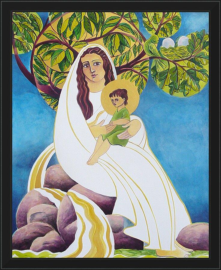 Wall Frame Black - Mary, Promised Land by Br. Mickey McGrath, OSFS - Trinity Stores