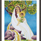 Wall Frame Espresso, Matted - Mary, Promised Land by M. McGrath
