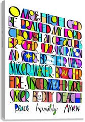 Canvas Print - All Creatures Praise the Lord by M. McGrath