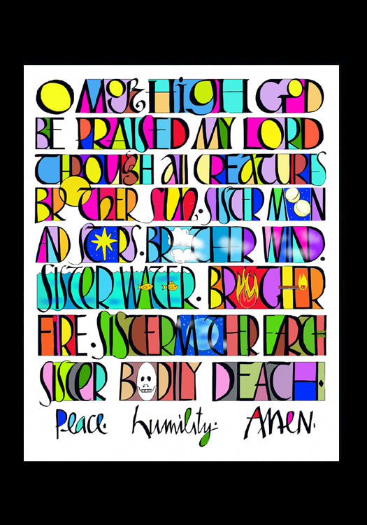 All Creatures Praise the Lord - Holy Card