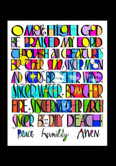 Holy Card - All Creatures Praise the Lord by M. McGrath