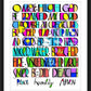 Wall Frame Black, Matted - All Creatures Praise the Lord by M. McGrath