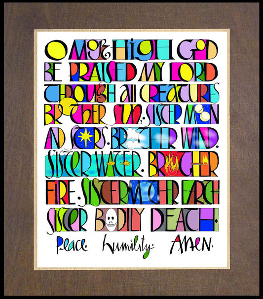 All Creatures Praise the Lord - Wood Plaque Premium