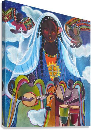 Canvas Print - Mary, Queen of the Angels by Br. Mickey McGrath, OSFS - Trinity Stores