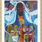 Wall Frame Gold, Matted - Mary, Queen of the Angels by Br. Mickey McGrath, OSFS - Trinity Stores