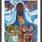 Wall Frame Espresso, Matted - Mary, Queen of the Angels by Br. Mickey McGrath, OSFS - Trinity Stores