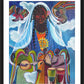 Wall Frame Black, Matted - Mary, Queen of the Angels by Br. Mickey McGrath, OSFS - Trinity Stores