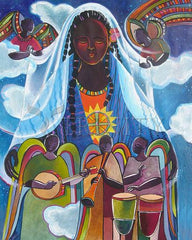Metal Print - Mary, Queen of the Angels by M. McGrath