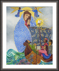 Wall Frame Espresso - Mary, Queen of the Apostles by M. McGrath