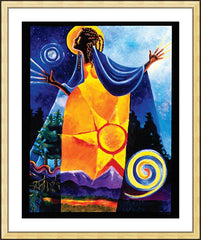 Wall Frame Gold - Queen of Heaven, Mother of Earth by M. McGrath
