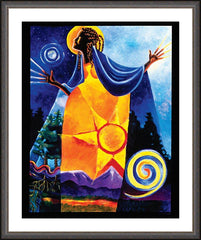 Wall Frame Espresso - Queen of Heaven, Mother of Earth by M. McGrath