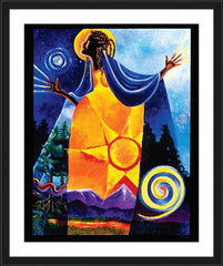 Wall Frame Black - Queen of Heaven, Mother of Earth by M. McGrath