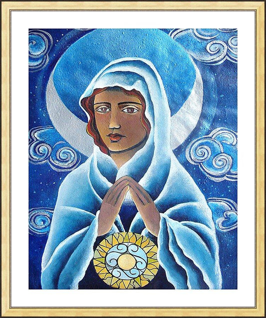 Wall Frame Gold, Matted - Mary, Queen of the Prophets by M. McGrath