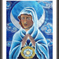Wall Frame Espresso, Matted - Mary, Queen of the Prophets by M. McGrath