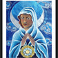 Wall Frame Black, Matted - Mary, Queen of the Prophets by Br. Mickey McGrath, OSFS - Trinity Stores