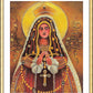 Wall Frame Gold, Matted - Mary, Queen of the Rosary by M. McGrath
