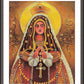 Wall Frame Espresso, Matted - Mary, Queen of the Rosary by M. McGrath