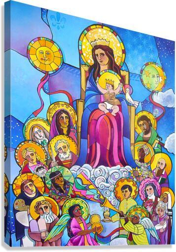 Canvas Print - Mary, Queen of the Saints by M. McGrath